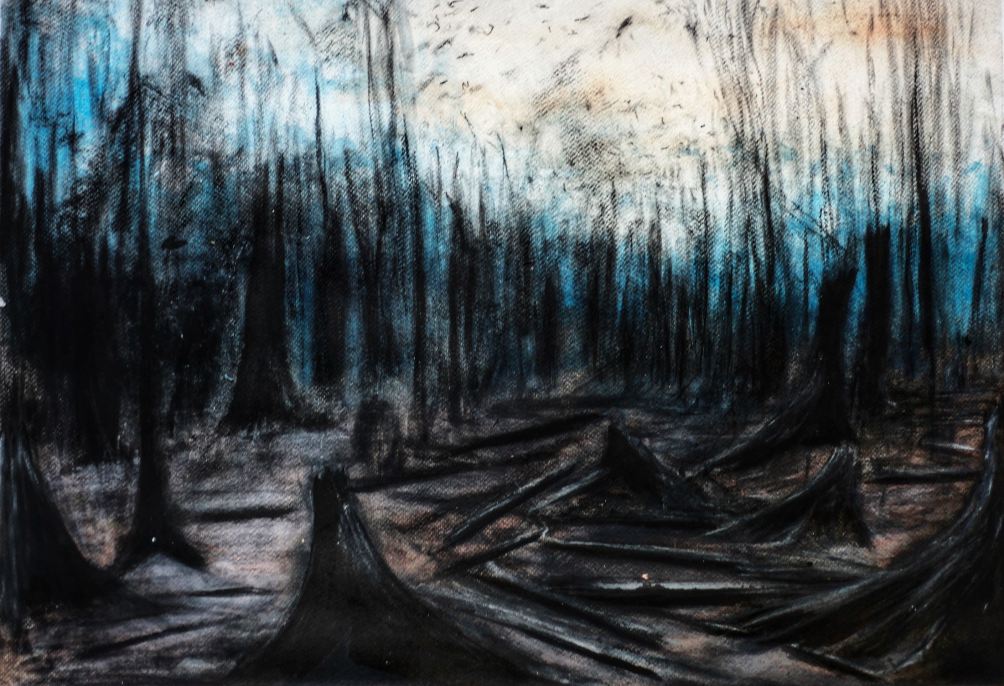 Drift, 2024 — Oil on paper — Gaspar Aveta